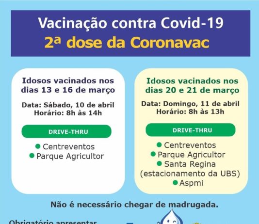 2ª Dose da vacina Coronavac