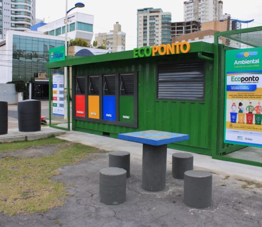 Ecoponto para descarte de recicláveis é inaugurado em Itajaí