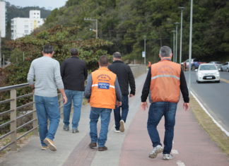 Laudo da Defesa Civil libera calçada e ciclovia de Cabeçudas
