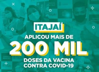 Itajaí aguarda a chegada de mais doses para iniciar a vacinação dos adolescentes de 17 a 12 anos.