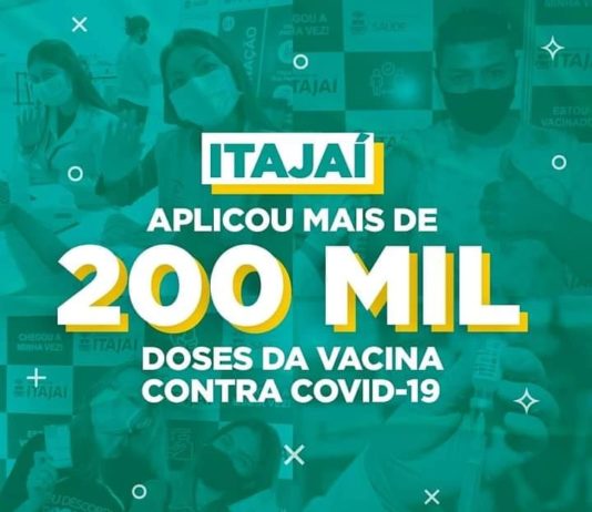 Itajaí aguarda a chegada de mais doses para iniciar a vacinação dos adolescentes de 17 a 12 anos.