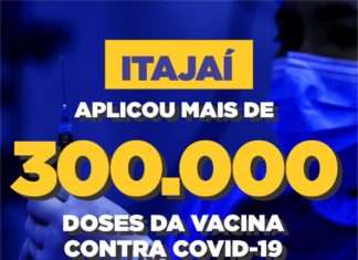 Itajaí aplicou mais de 300 mil doses da vacina contra Covid-19