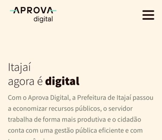 Itajaí agora é digital
