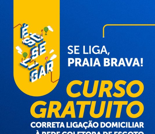 Semasa promove curso sobre ligações de imóveis na rede coletora de esgoto