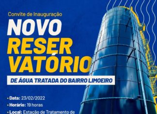 Bairro Limoeiro tem novo reservatório em operação definitiva a partir deste mês