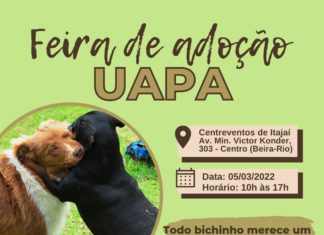 Unidade de Acolhimento Provisório de Animais (UAPA) promove neste sábado (05) feira de adoção de cães e gatos