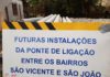 Ponte em construção na Avenida Nilo Bittencourt que vai ligar os dois maiores bairros da cidade: São Vicente e Cordeiros chegou a 80% da obra concluída