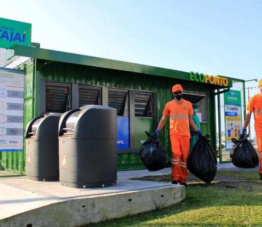 Ecoponto de Itajaí recebeu mais de 250 m³ de lixo reciclável em 2022