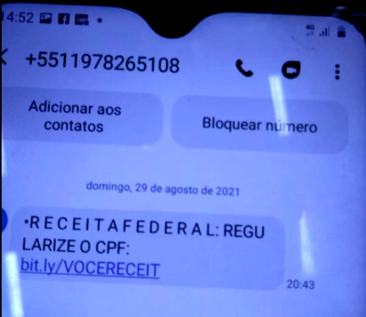 Receita Federal alerta para golpes com pretexto de regularizar CPF