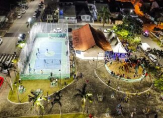 Comunidade prestigia inauguração do Núcleo Arte nos Bairros do Costa Cavalcante e revitalização da Praça Santos Dumont