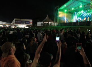 Zé Geraldo e banda Jeito Moleque reúnem milhares de pessoas na 38ª Festa Nacional do Colono