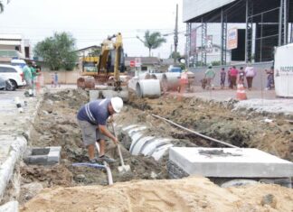 Obra de macrodrenagem da bacia do Cordeiros entra na reta final