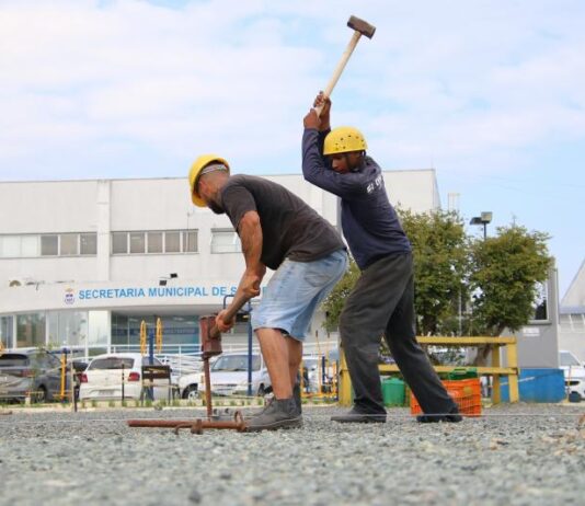 Começa montagem da Vila da Saúde para receber pacientes com sintomas de dengue