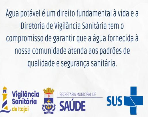 Vigilância Sanitária de Itajaí monitora qualidade da água
