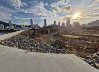 Iniciada a execução do mirante do Parque Ecológico e Náutico de Itajaí