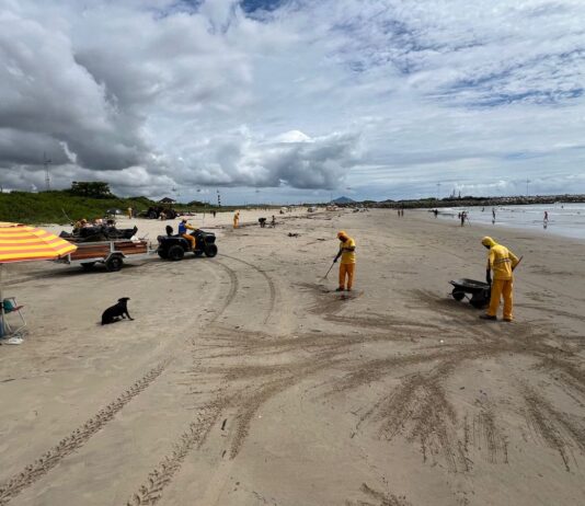 Quase 80 toneladas de lixo são retiradas das praias de Itajaí