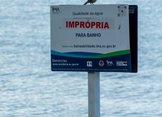 Novo relatório do IMA indica 74 pontos impróprios para banho em SC