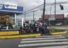 Fiscalização do Codetran em Itajaí, aborda 25 motocicletas na ciclofaixa em uma hora