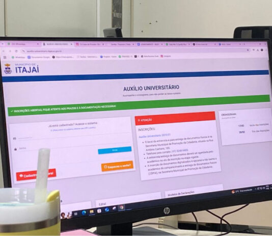 Auxílio Universitário: Inscrições abertas para estudantes de Itajaí até o dia 28