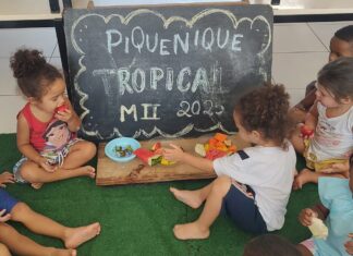 Festa Tropical promove integração e alimentação saudável no CEI Cássia Maria Schnaider Soares em Itajaí