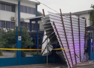 Ventos intensos provocam estragos em Itajaí; Defesa Civil acompanha situação