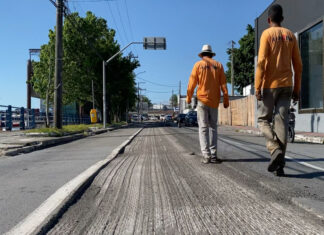 Iniciadas obras de fresagem e asfaltamento na Av. Prefeito Paulo Bauer em Itajaí