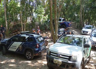 Operação remove ocupação ilegal em área de preservação no Parque do Atalaia