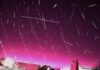 Céu de SC é iluminado por espetáculo de 800 meteoros