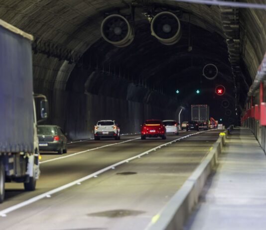 Túnel do Morro do Boi recebe teste de segurança e terá interdição temporária