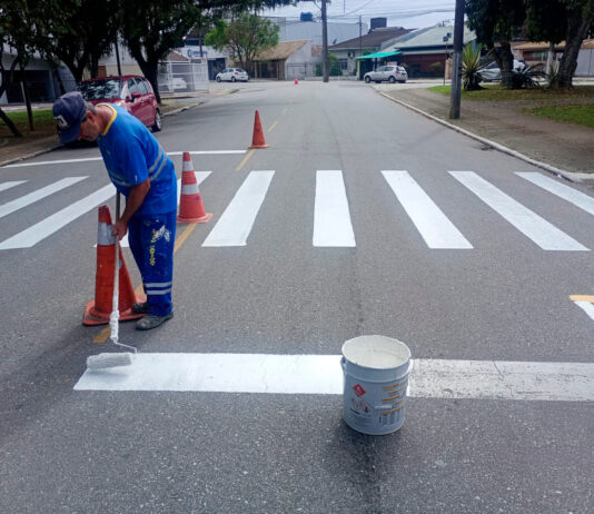 Codetran concluiu mais de 1,6 mil ordens de serviço em sinalização viária em Itajaí ao longo de 2025