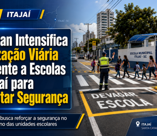 Codetran Intensifica Sinalização Viária em Frente a Escolas de Itajaí para Aumentar Segurança