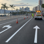 Codetran Amplia Revitalização Viária com Tinta Termoplástica em Itajaí