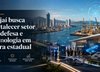Município participará da SC Expo Defense 2026 e pretende ampliar oportunidades para empresas locais ligadas à inovação, segurança e desenvolvimento industrial.