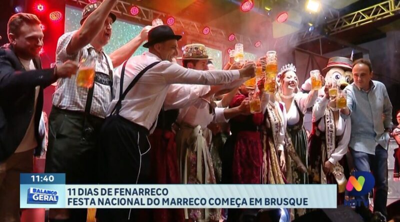 Fenarreco começa em Brusque com 11 dias de festa e tradição
