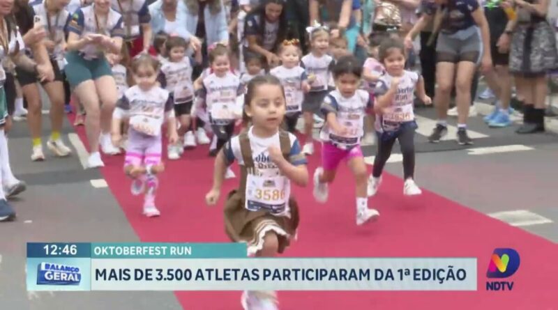 Mais de 3.500 atletas participam da 1ª edição da Oktoberfest Run